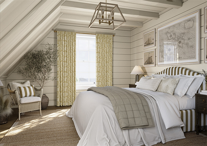 Land & Shore Rowallane, Ochre - Made to Measure Curtains - Image 7